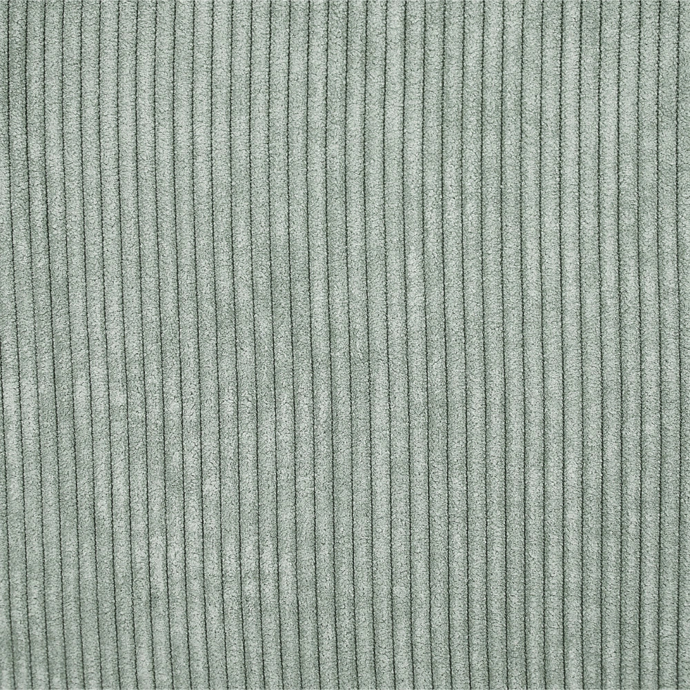 Set di 2 cuscini decorativi in velluto a coste verde chiaro 43 x 43 cm stile moderno tradizionale