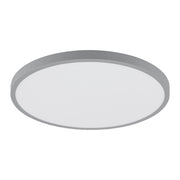Plafoniera Moderna Fueva 1 In Alluminio Argento Led Integrato 22,3W 3000K Ip20
