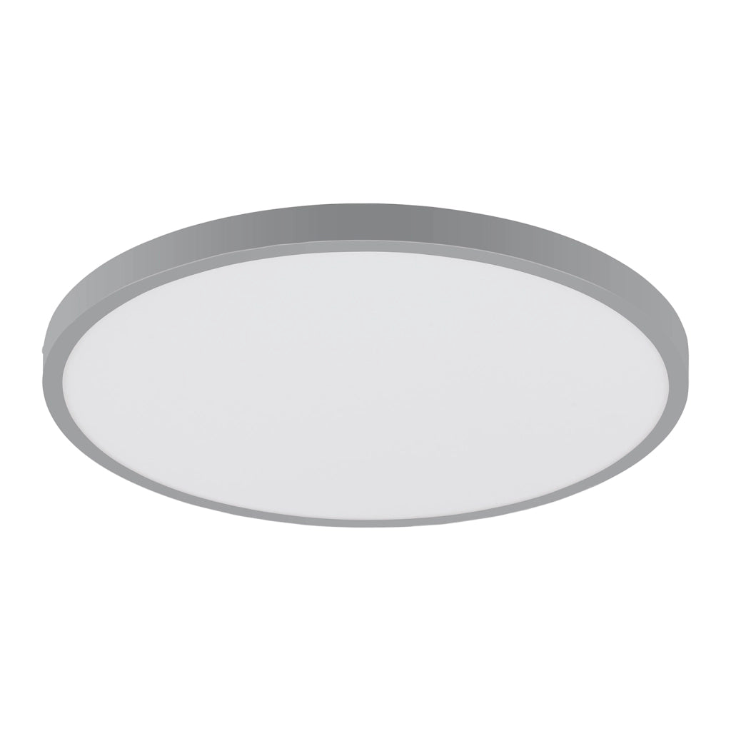 Plafoniera Moderna Fueva 1 In Alluminio Argento Led Integrato 22,3W 3000K Ip20