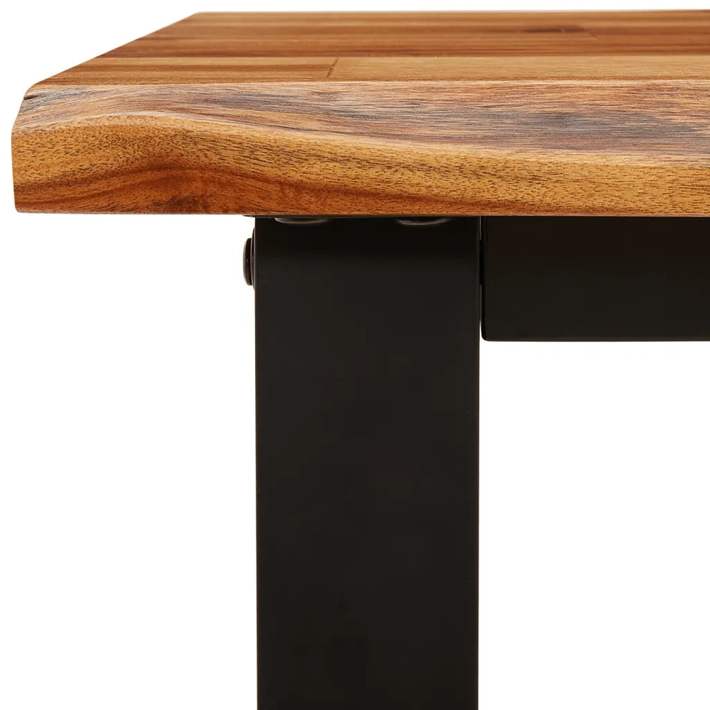 Set da Pranzo 3 pz con Bordi Vivi in Legno Massello di Acacia 3157526