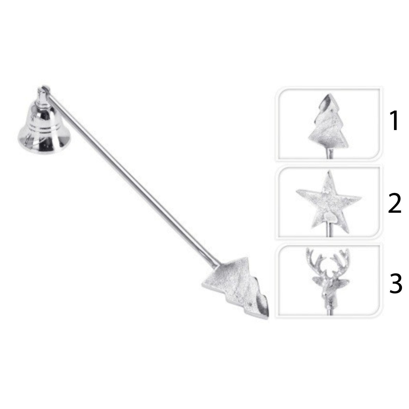 SPEGNICANDELA METALLO 29CM 3AS