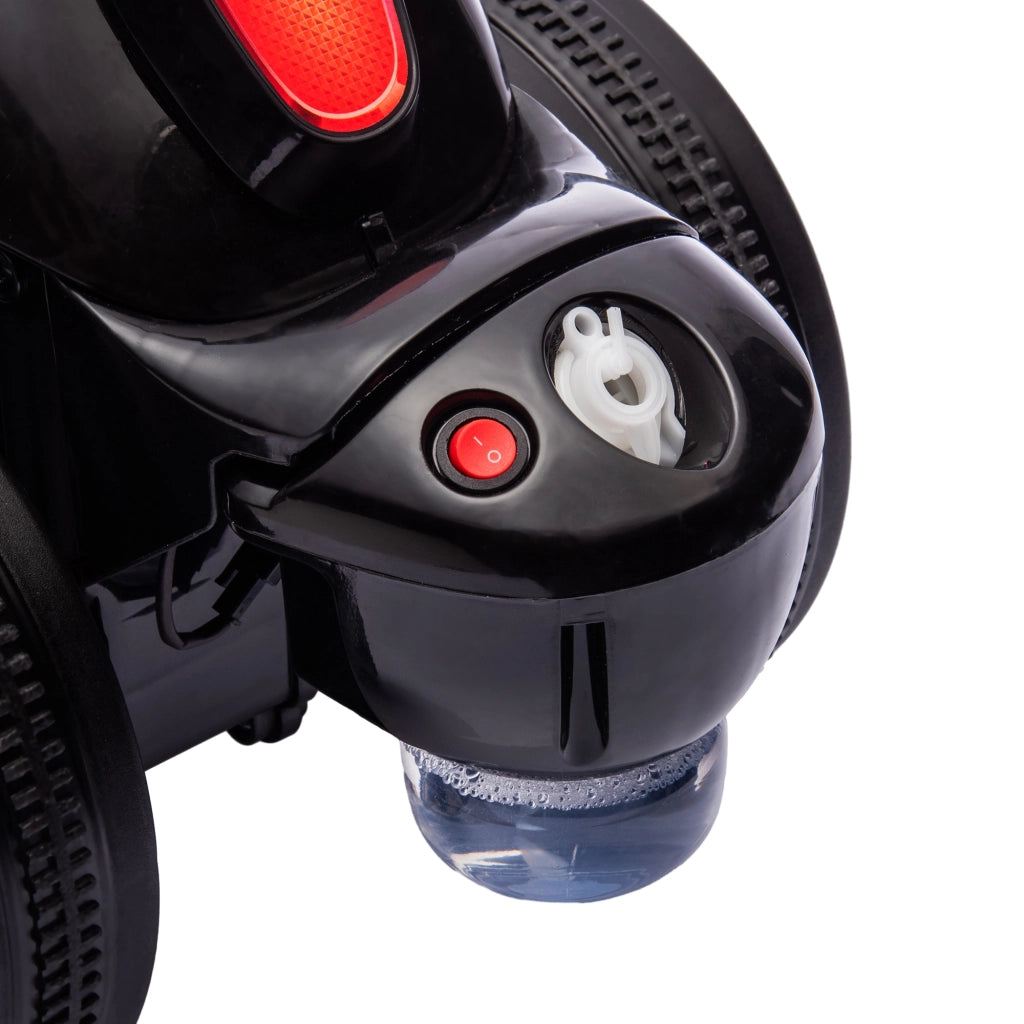 Moto Draisienne per Bambini 2-5 Anni con Musica e Bolle ¨C Zephmum ¨C Nero 80x35.5x42 cm