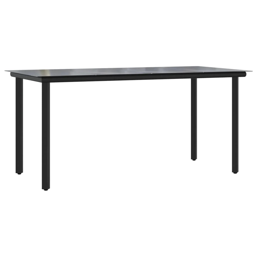 Set da pranzo da giardino in vimini grigio scuro da 7 pezzi/mobili da esterno 02_0014359