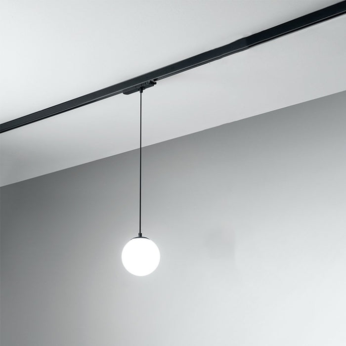 Sospensione Binario Metallo Nero Acrilico Led 15W 3000K