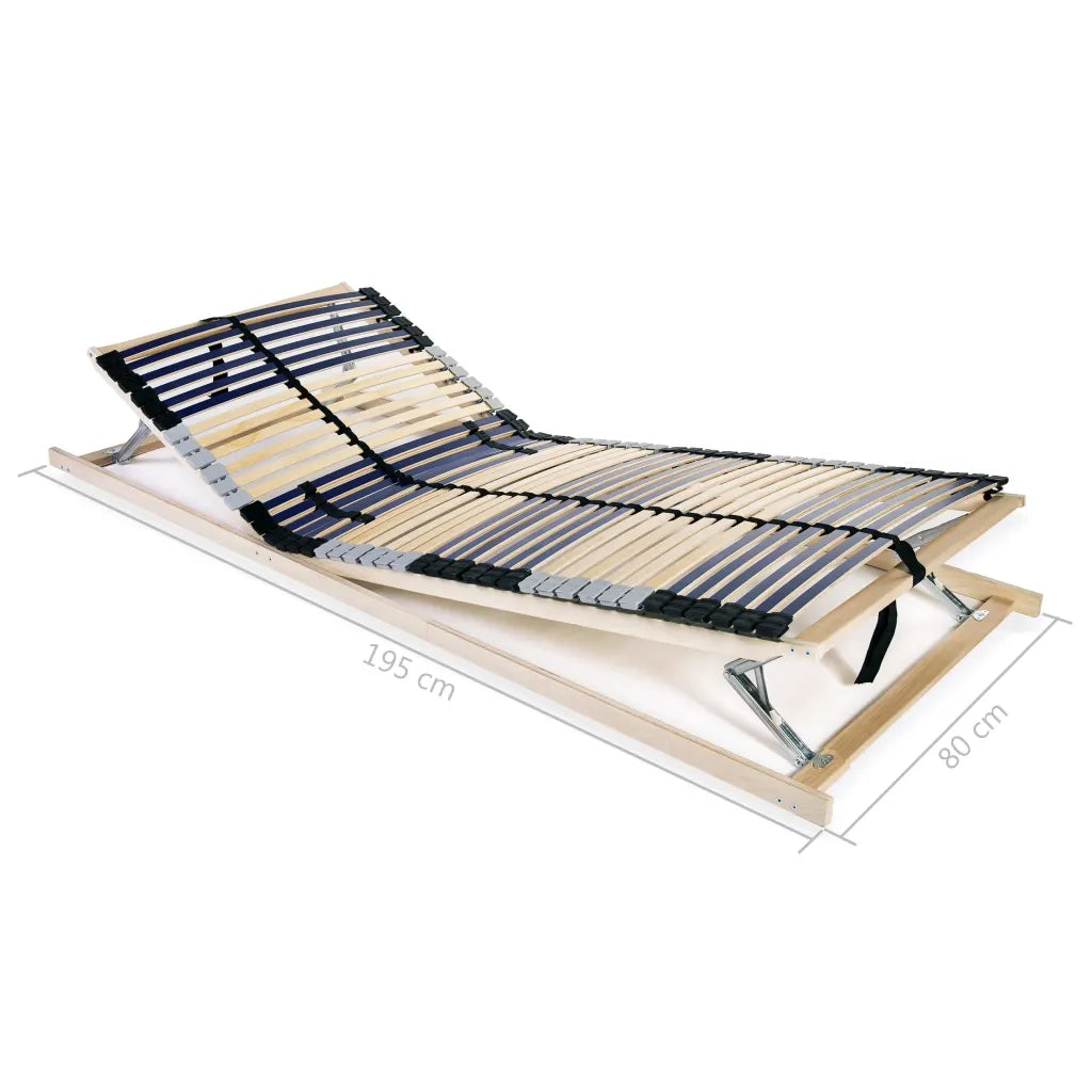 Rete a Doghe 7 Zone senza Materasso con 42 Doghe 80x200 cm 246474