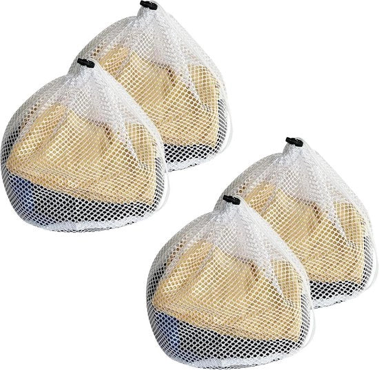 4 pezzi di lavaggio - 30 x 40 cm - per lavatrice - sacchetto di lavaggio per intimo e bambino.
