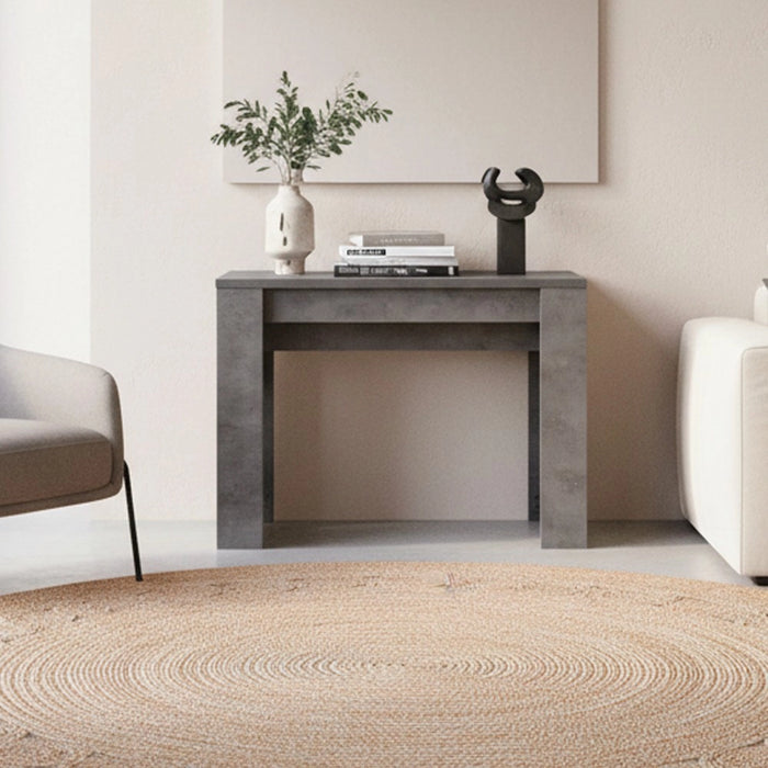 Consolle allungabile Baku 252 cm colore cemento