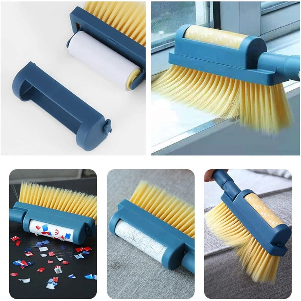 Trade Shop - Spazzola Pulizia Letto Divano Scopa Manuale Setole Morbide Per Polvere Capelli -