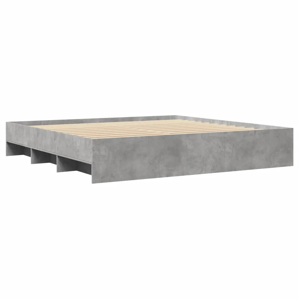 Giroletto senza Materasso Grigio Cemento 180x200 cm Truciolato 3295635