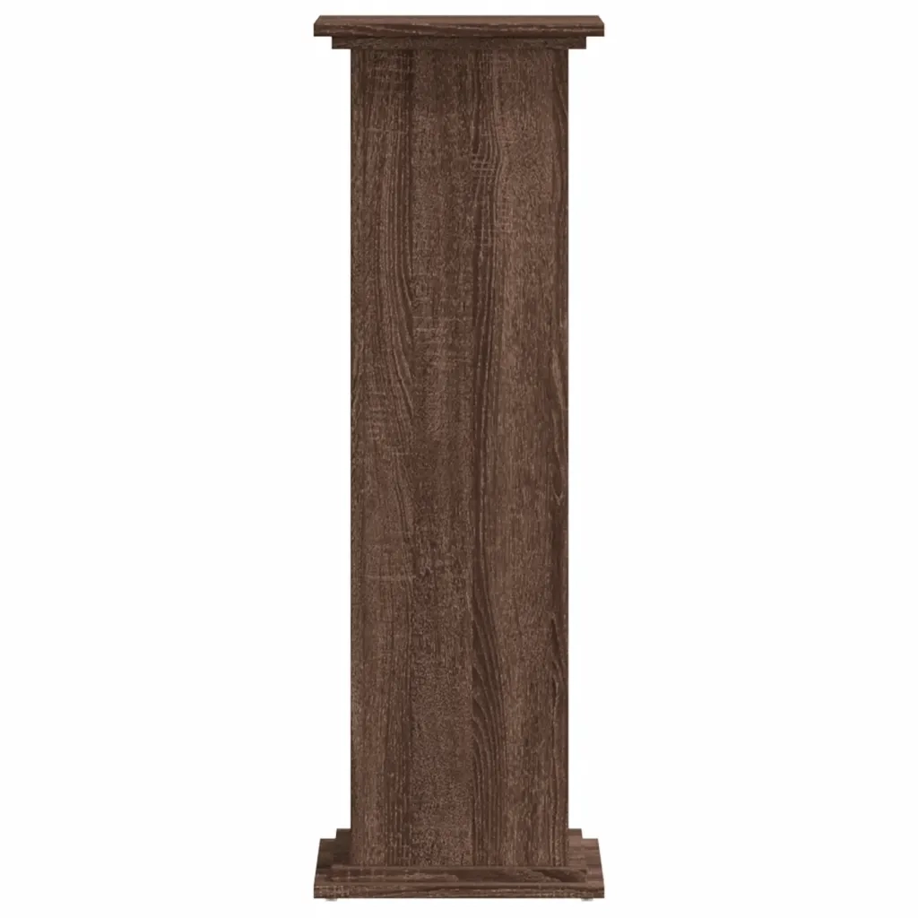 Supporto per Piante Rovere Marrone 33x33x100 cm in Truciolato 852984