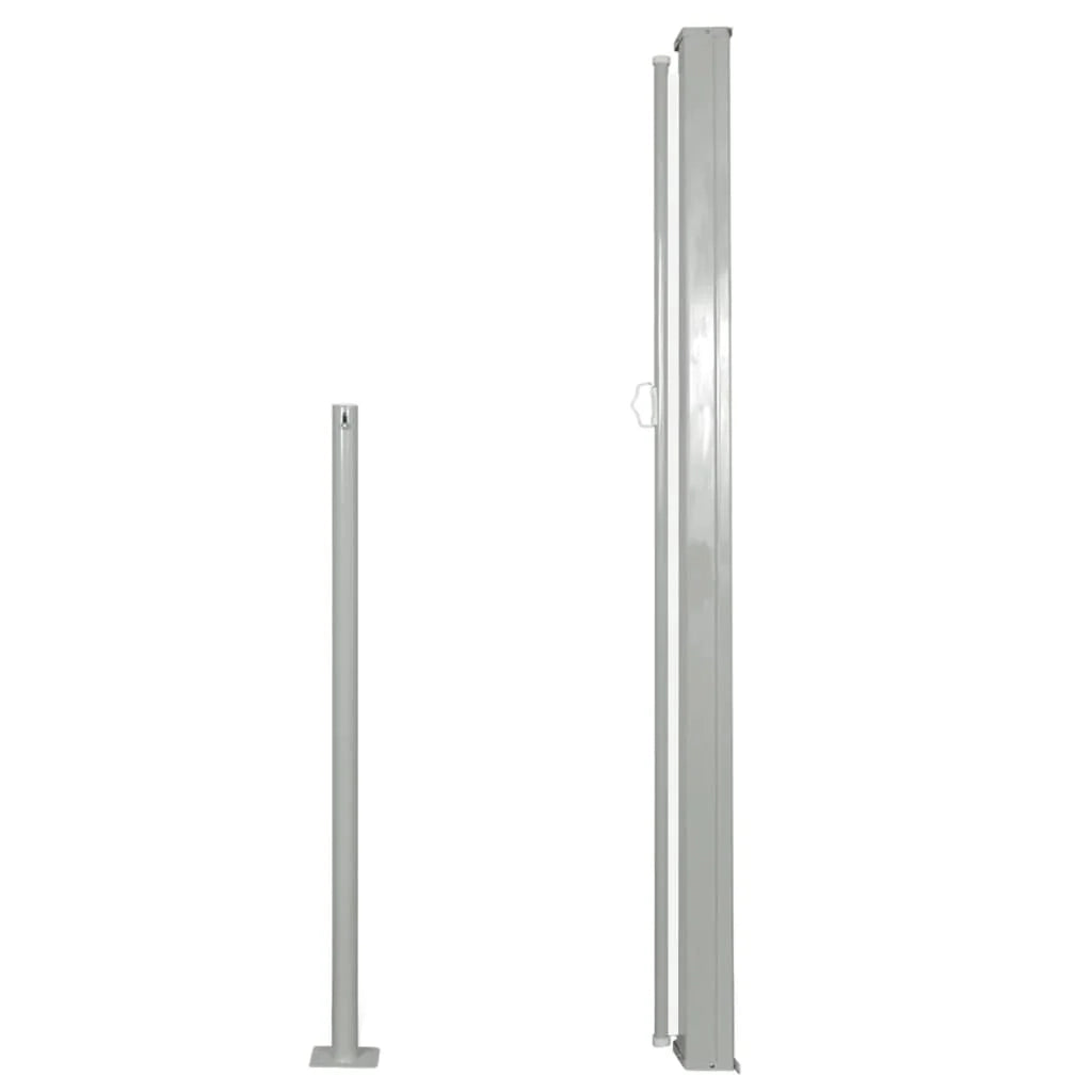 Tenda da sole laterale retrattile/schermo privacy per patio giardino terrazza balcone 140 x 300 cm bianco sporco 02_0007087