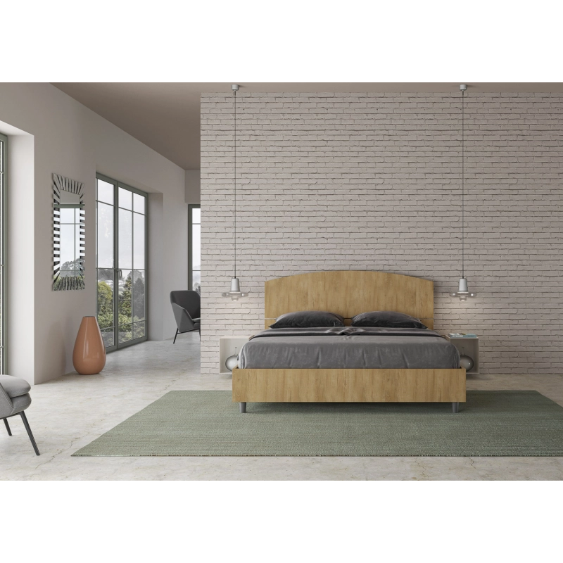 Letto Matrimoniale 160x200 cm Dora - Contenitore,Quercia Natura