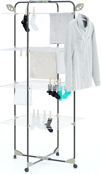 Stendino stendibiancheria Alpina 40 Mentri di filo con snodo e portagrucce, COLOMBO