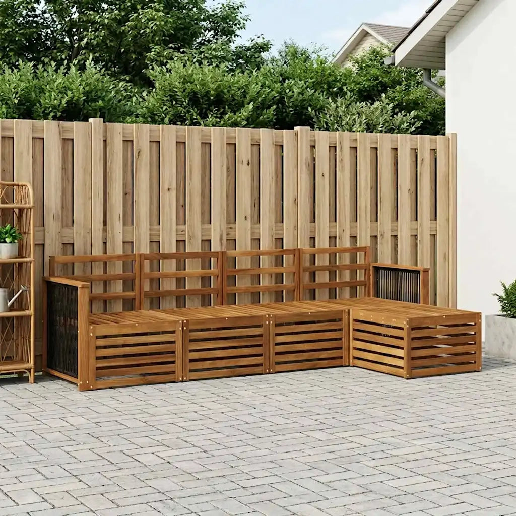 Set di divani da esterno 5 pcs Naturale 3384230