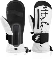 Manici da sci e guanti da neve per uomini, donne, bambini - protezione polso rimovibile, touchscreen, guanti da neve idrorepellenti e isolanti per snowboard, sci e clima freddo