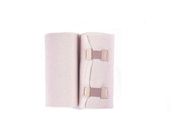 Benda compressiva elastica 4 pollici - Riciclabile - Soffice - Duraturo - Compressione - Incluso clip elastico - Benda compressiva elastica