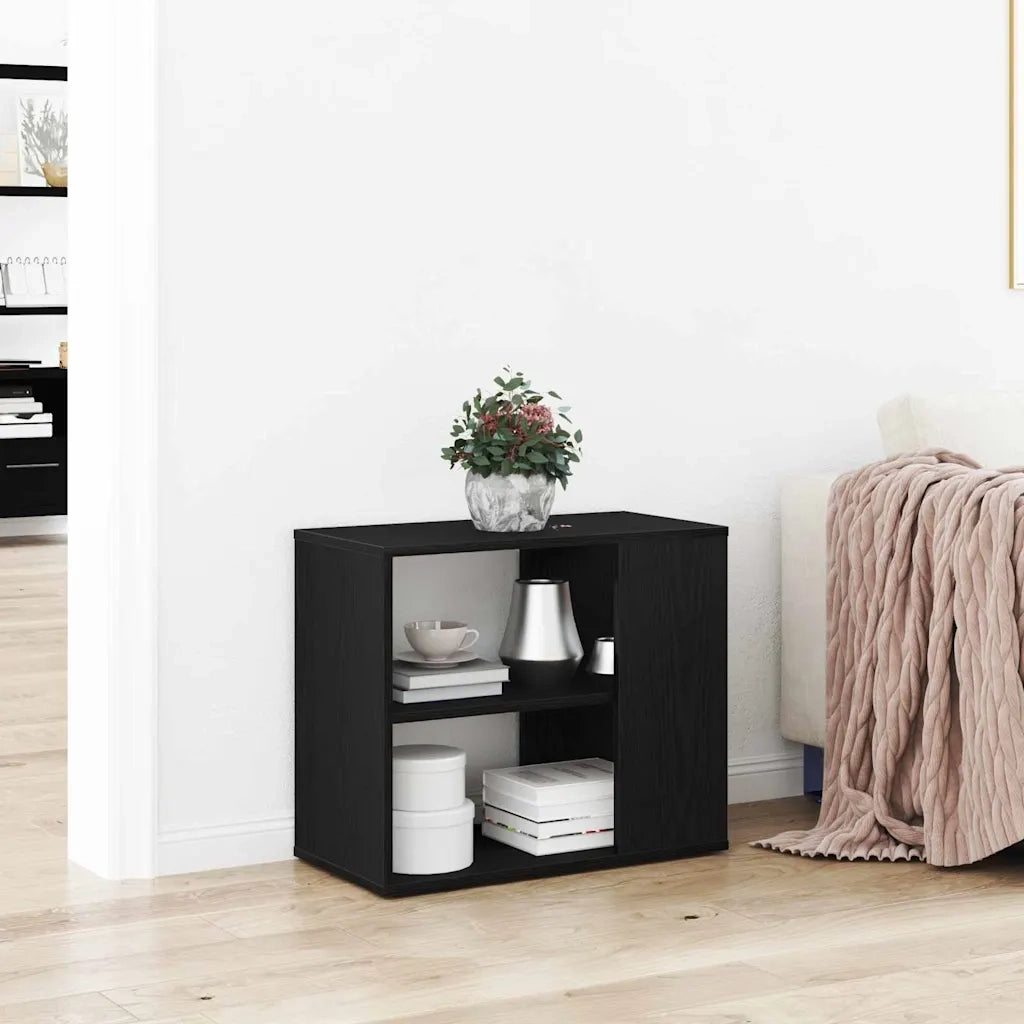 Credenza Rovere Nero 60 x 30 x 50 cm Legno ingegnerizzato 862606