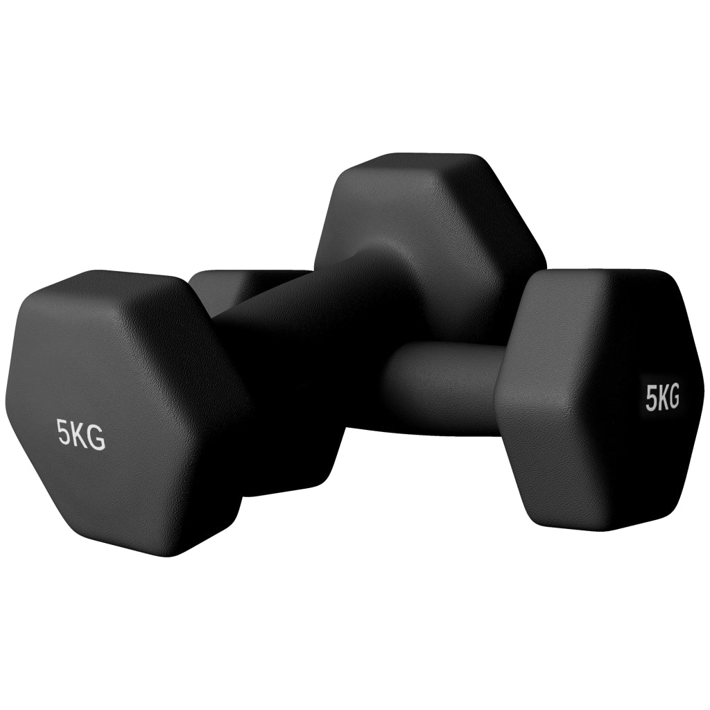 Halt¨¨res Hexagonales 2 Pezzi ¨C zephmum ¨C Antiscivolo 2x5kg Nero