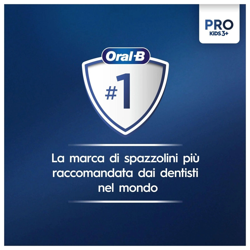 Oral-B Vitality Pro Kids Spiderman Bambino Spazzolino rotante-oscillante Blu, Rosso