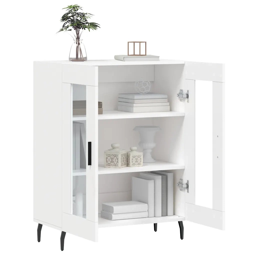 Credenza Bianca 69,5x34x90 cm in Legno Multistrato 827804