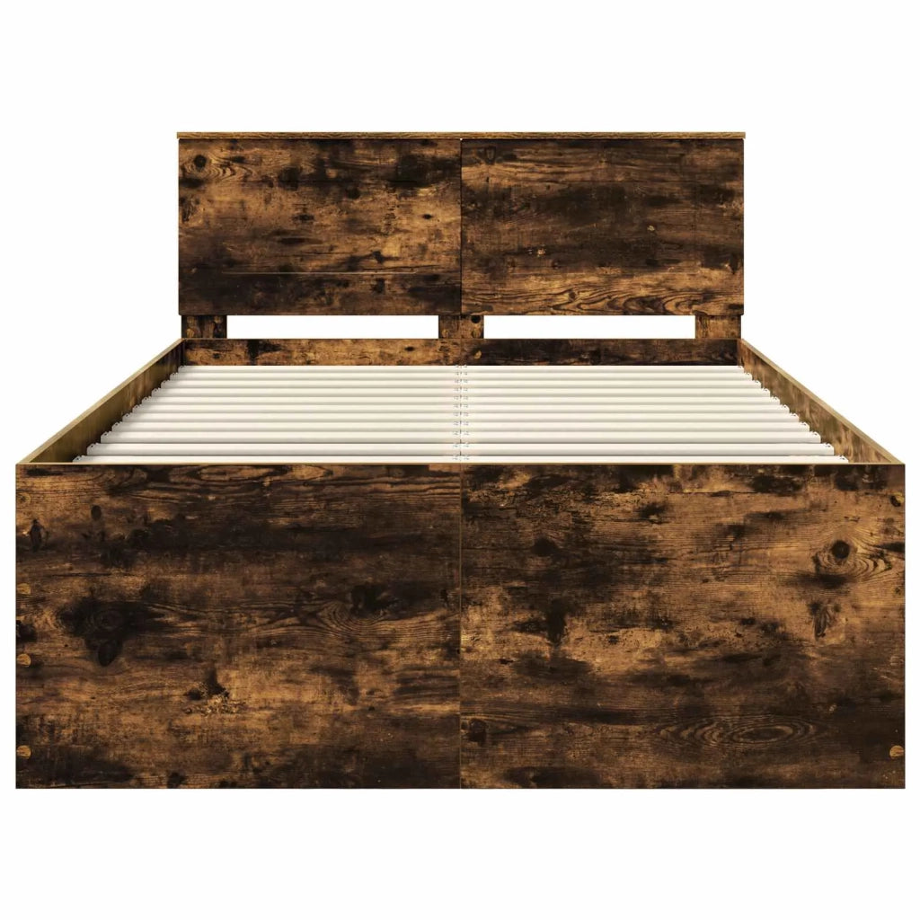 Struttura del letto Rovere fumé 120 x 200 cm Legno multistrato