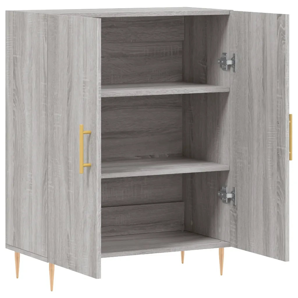 Credenza | Madia | Buffet da pranzo | Armadio da pranzo Grigio Sonoma 69,5x34x90 cm in Legno Multistrato