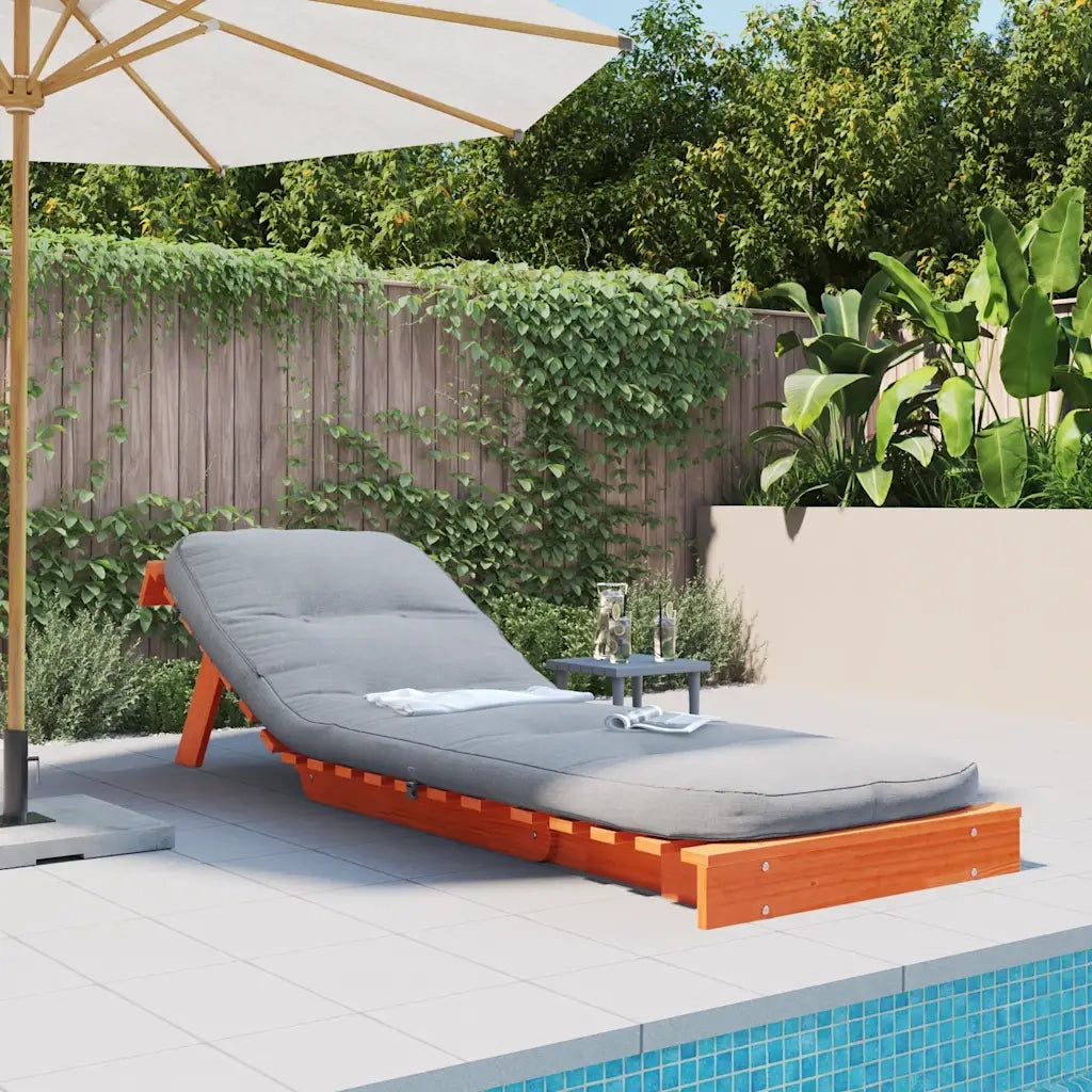 Divano letto | Sof¨¤ letto | Letto singolo Futon con Materasso Marrone Cera 70x206x11cm Pino