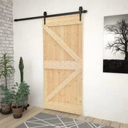 Porta NARVIK Naturale 80 x 210 cm Legno di pino solido 351042