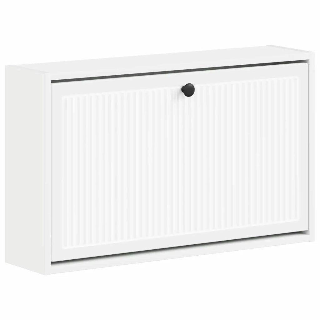 Mobiletto per Scarpe da Muro EDE 71 x 17 x 43 cm Bianco 895965