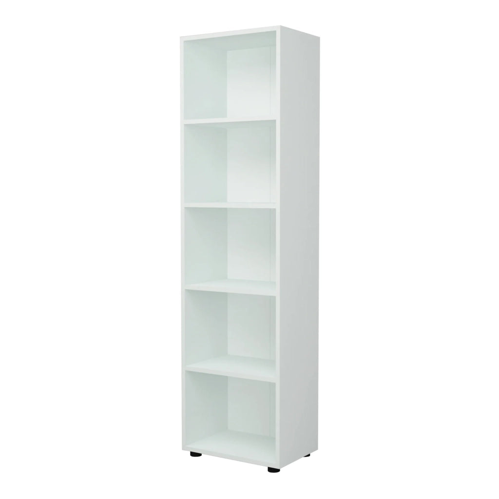 Libreria di design per soggiorno stile originale 5 ripiani 178 x 49 x 30 cm bianco 03_0006520