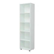 Libreria di design per soggiorno stile originale 5 ripiani 178 x 49 x 30 cm bianco 03_0006520