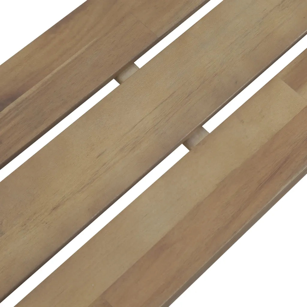 Panchina da Giardino 120 cm in Legno Massello d'Acacia 44252