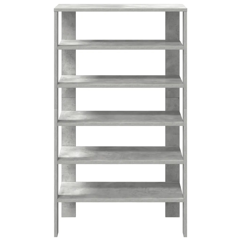 Scarpiera Grigio Cemento 61x32x105 cm in Truciolato 859863