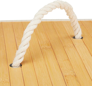 Cesto portabiancheria pieghevole con sacco triangolare 65 cm bambù natura 13_0001902_8