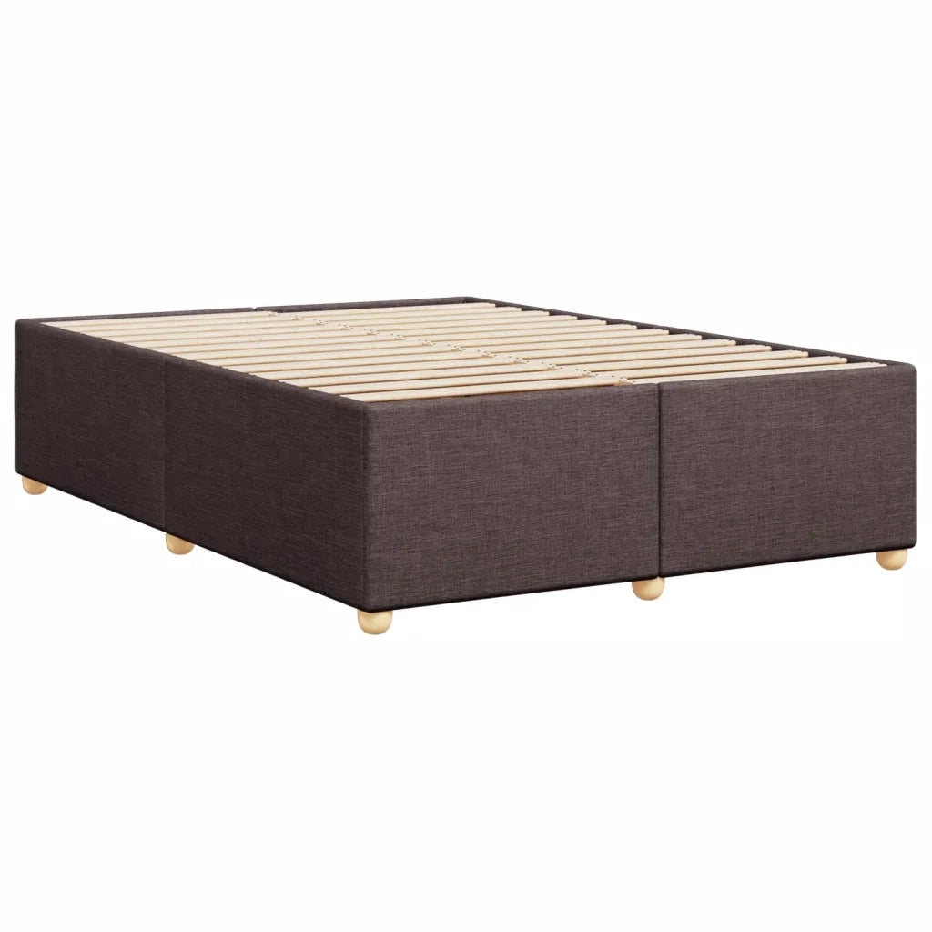 Giroletto senza Materasso-Struttura Letto Marrone Scuro 140x200 cm Tessuto 594101