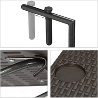 Tavolo pieghevole da balcone pieghevole 3 livelli regolabile marrone 13_0002691_2