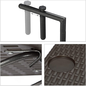 Tavolo pieghevole da balcone pieghevole 3 livelli regolabile marrone 13_0002691_2