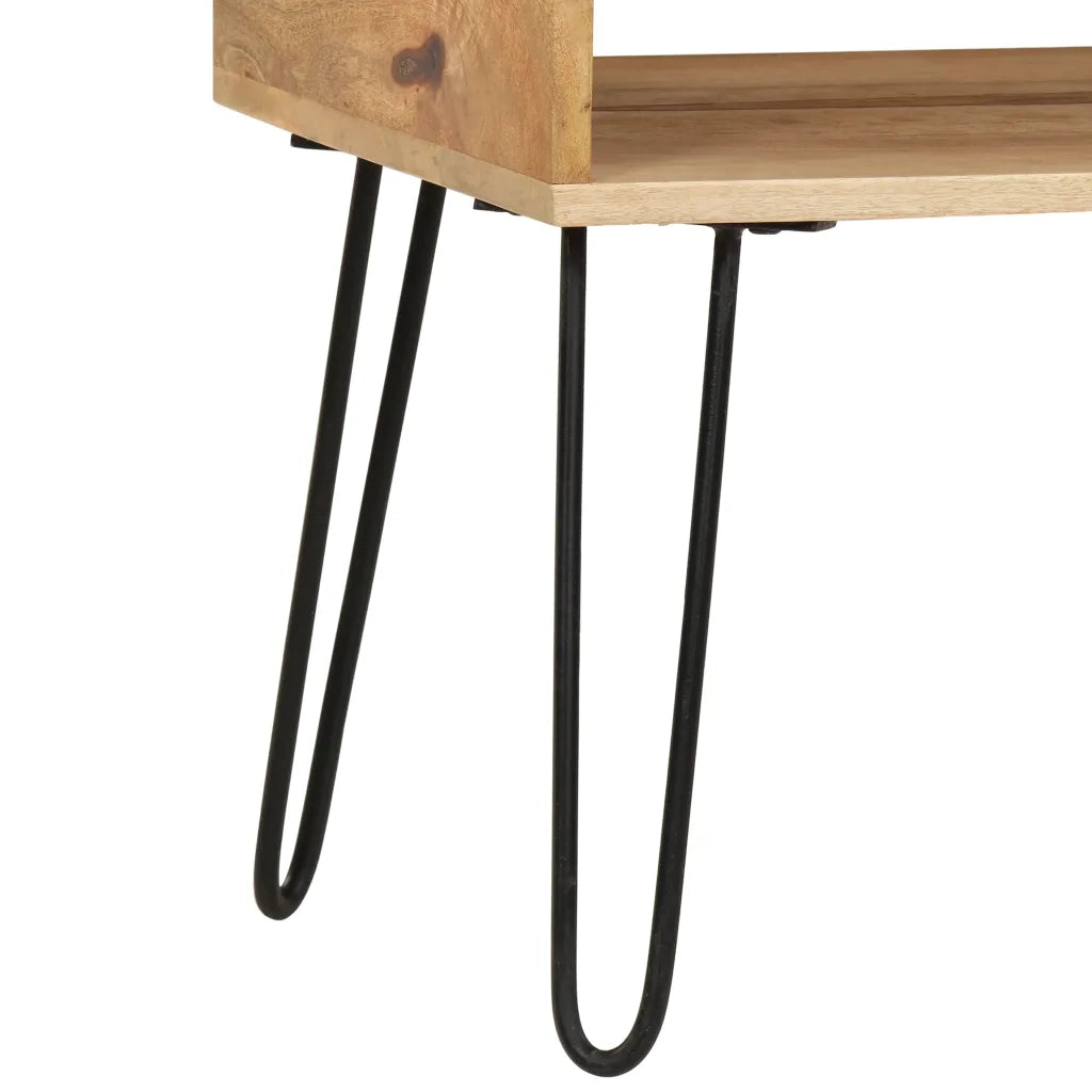Tavolino da Salotto in Legno Massello di Mango 100x60x45 cm 246020