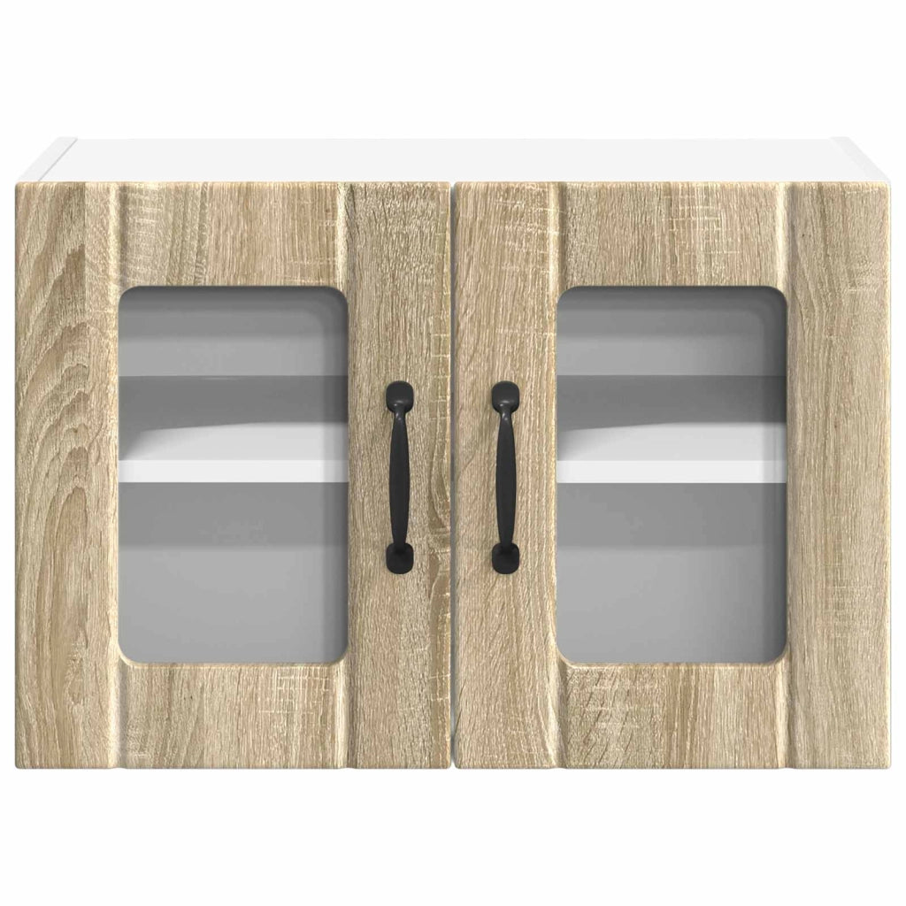 Set di 2 pratici pensili da cucina 60 x 31 x 40 cm realizzati in legno ingegnerizzato di rovere Sonoma 02_0053989