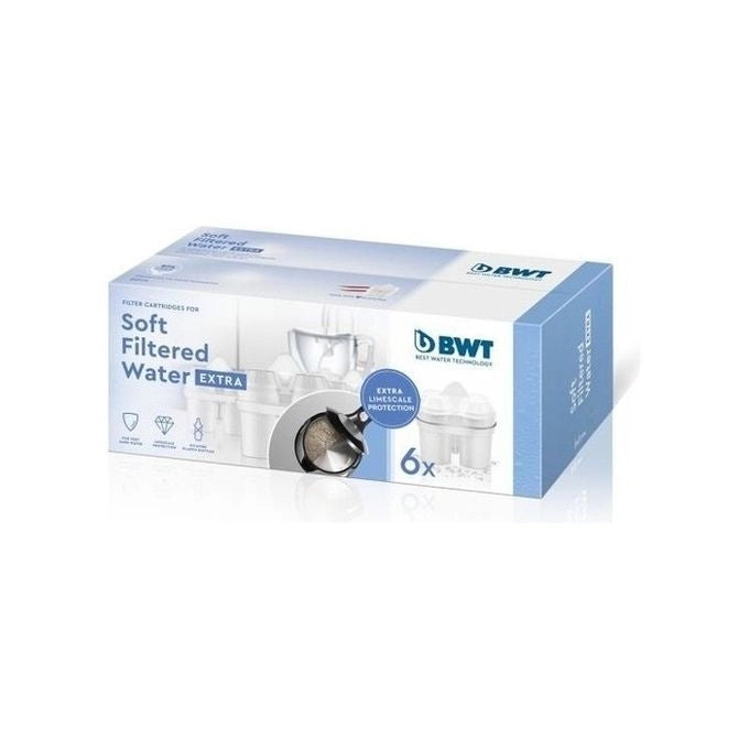 BWT soft_extra_kartuschen_parent SOFT FILTERED WATER EXTRA Cartuccia Filtrante Riduzione Cloro Calcio e Metalli Pesanti Fino a 120 Litri Colore Bianco