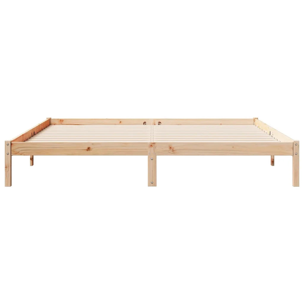Letto Extra Lungo senza Materasso 200x220 cm in Legno di Pino 852426