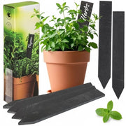 Etichette per piante da 12 pezzi - Etichette per piante riutilizzabili - Resistenti all'usura - Pietra calcarea - Decorazione giardino - 2 x 15 cm