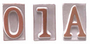 LETTERA E IN TERRACOTTA 5X9 CM- 10,0 pz