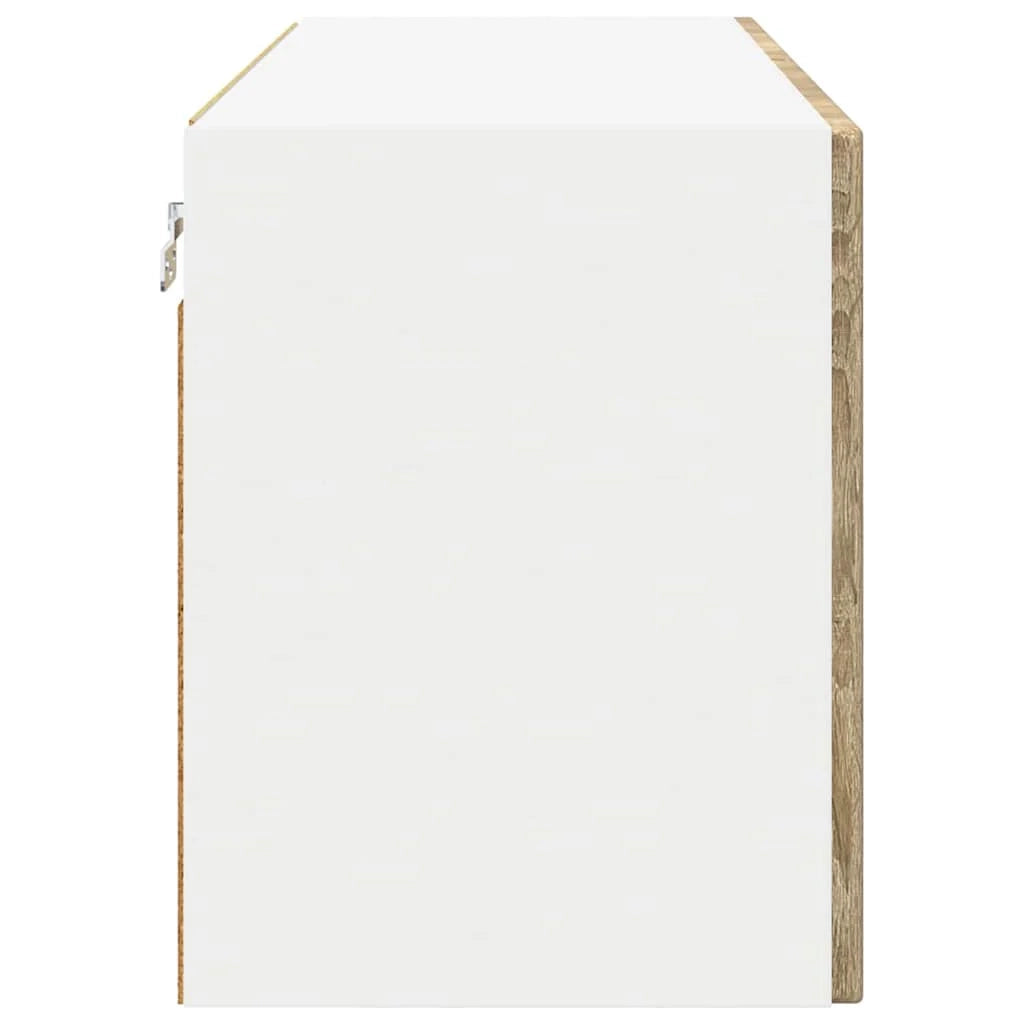 Pensile da cucina moderno a parete pratico per riporre oggetti design pulito 80 x 31 x 40 cm legno composito rovere Sonoma 02_0054282
