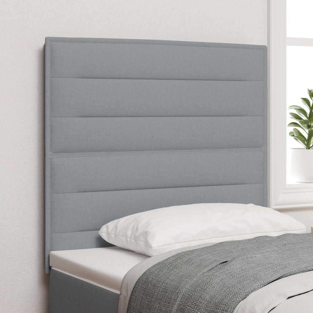 Testata LED Design Linea Grigio Chiaro 80 cm Tessuto