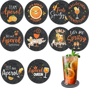Decori per cocktail per 10 pezzi, bicchieri Aperol, regalo per amanti dei bicchieri di drink, accessori per cocktail, decorazione per tavola, 10 pezzi