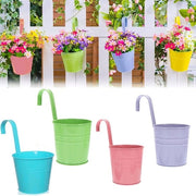 Pendenti per piante, 4 pendenti per vasi da fiore, vaso da fiore pendente per balcone, pendente per piante con foro di drenaggio per giardino balcone terrazzo decorazione di casa