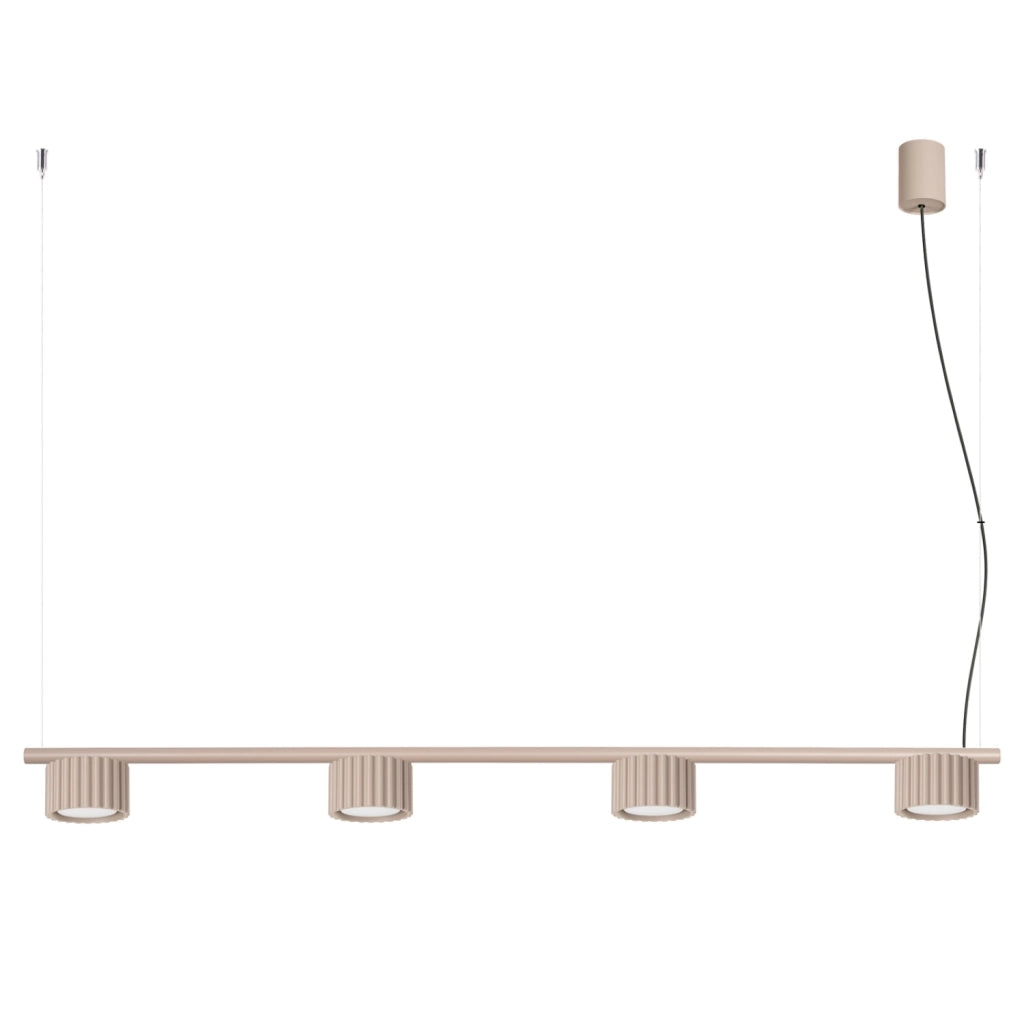 Lampadario AURA 4 tortora Gx53