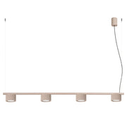 Lampadario AURA 4 tortora Gx53