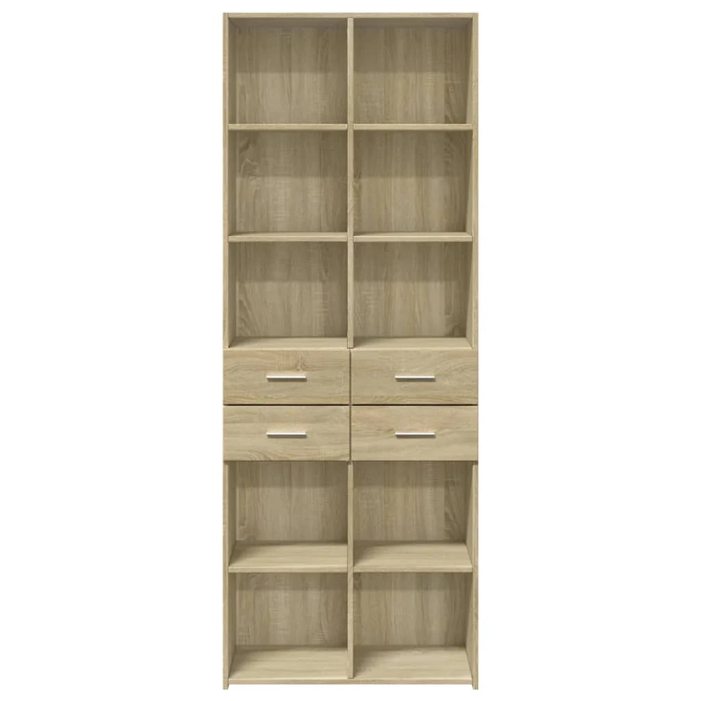 Credenza cassettiera mobile contenitore organizer cucina soggiorno soggiorno alto Sonoma 70 x 42,5 x 185 cm derivati ​​del legno marrone 02_0034206